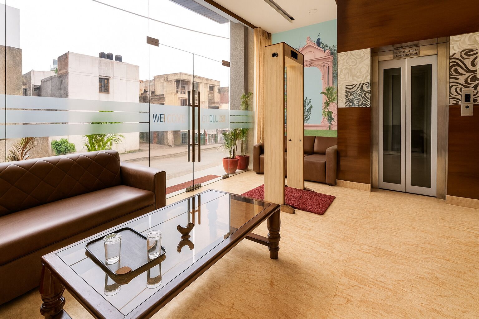 Sala de estar en el lobby