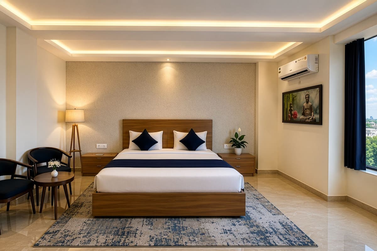 Super Deluxe Room | Desk, laptop workspace, soundproofing, rollaway beds