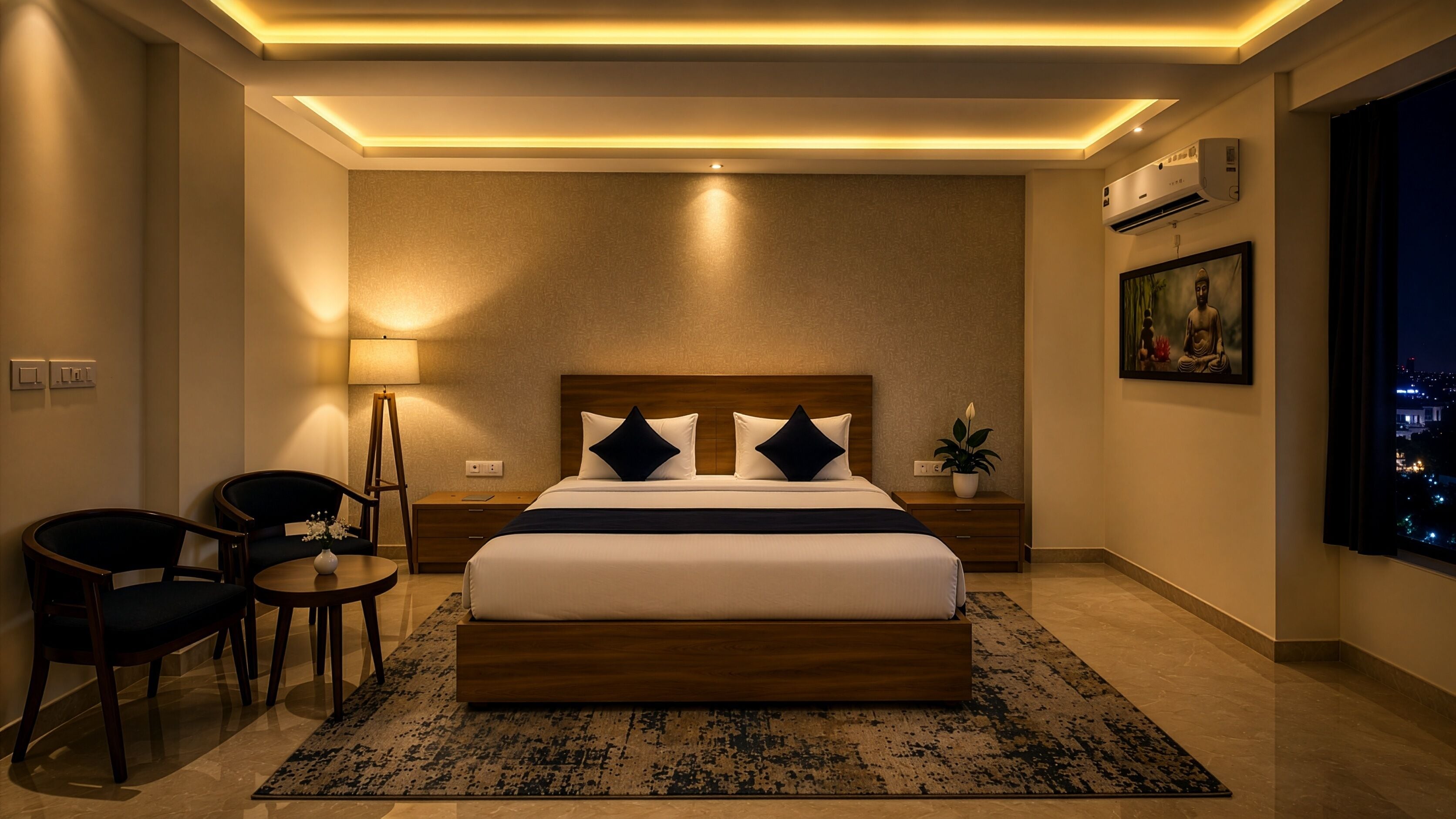 Super Deluxe Room | Escritorio, espacio para trabajar con laptop y insonorización 