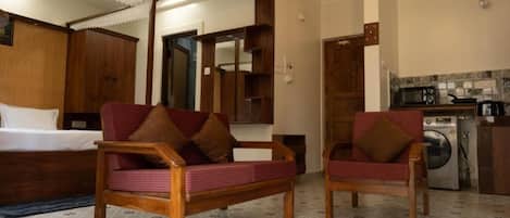 1 habitación, tabla de planchar con plancha, wifi y ropa de cama