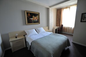 Standard Double Room, City View | In-room safe, desk, soundproofing, iron/ironing board - Hotel Zp (Tbilisi)