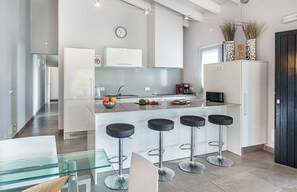 Fridge, oven, dishwasher, electric kettle