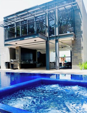 A heated pool