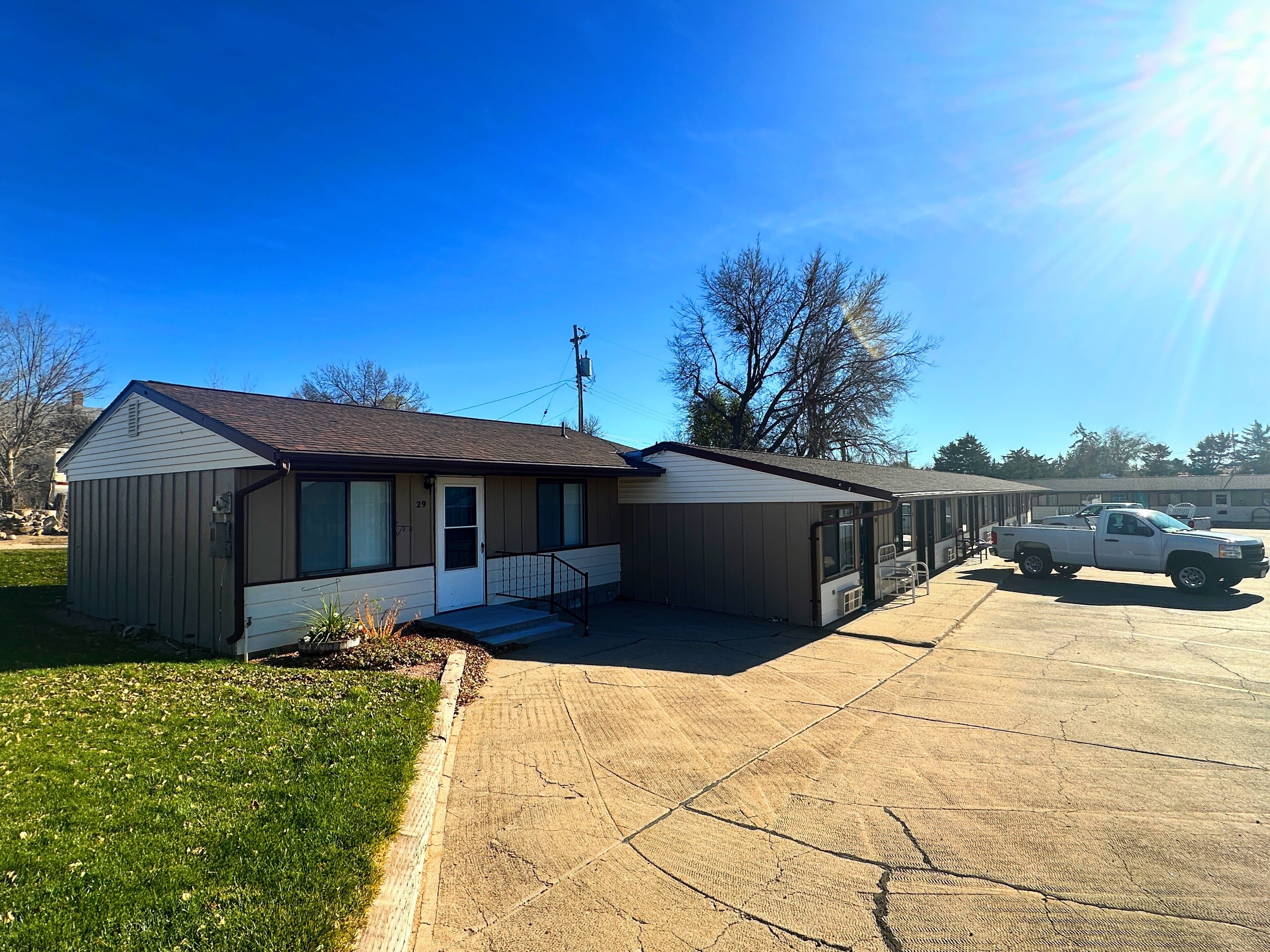 Front of property – evening/night