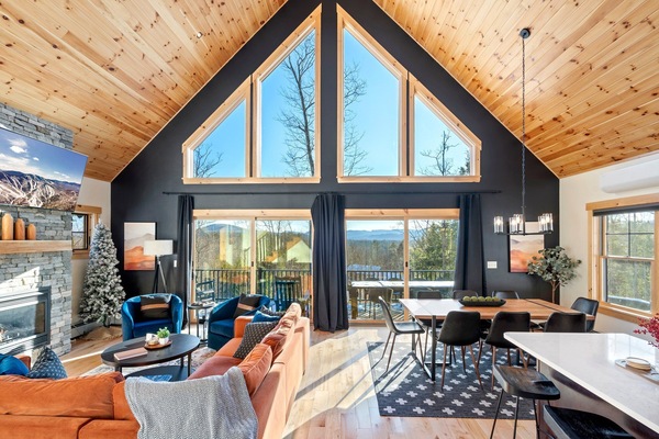 Smart TV, fireplace, video games