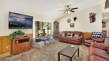 Cabin, Multiple Beds, Patio, Mountain View (2482) | Living area