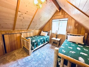 Cabin, Multiple Beds, Hot Tub, Mountain View (2492) | 3 bedrooms, individually decorated, individually furnished, bed sheets