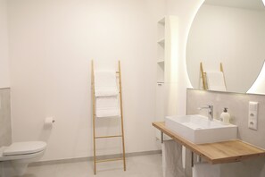 淋浴设施、吹风机、毛巾、肥皂