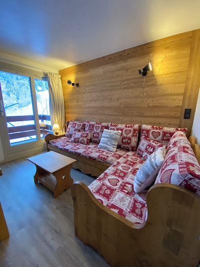 Charming T2 - At the foot of the slopes with parking, mountain view!
