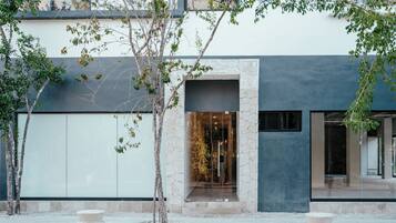 Vista frontal de la propiedad