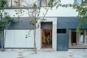 Vista frontal de la propiedad