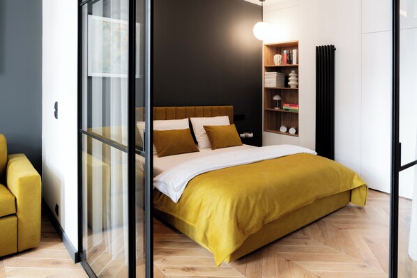 1 slaapkamer, geluiddichte muren, gratis wifi