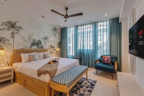 Apartment | 2 bedrooms - Hidden Gem Luxe Suite w Pool View - 1km to Beach (Candolim)