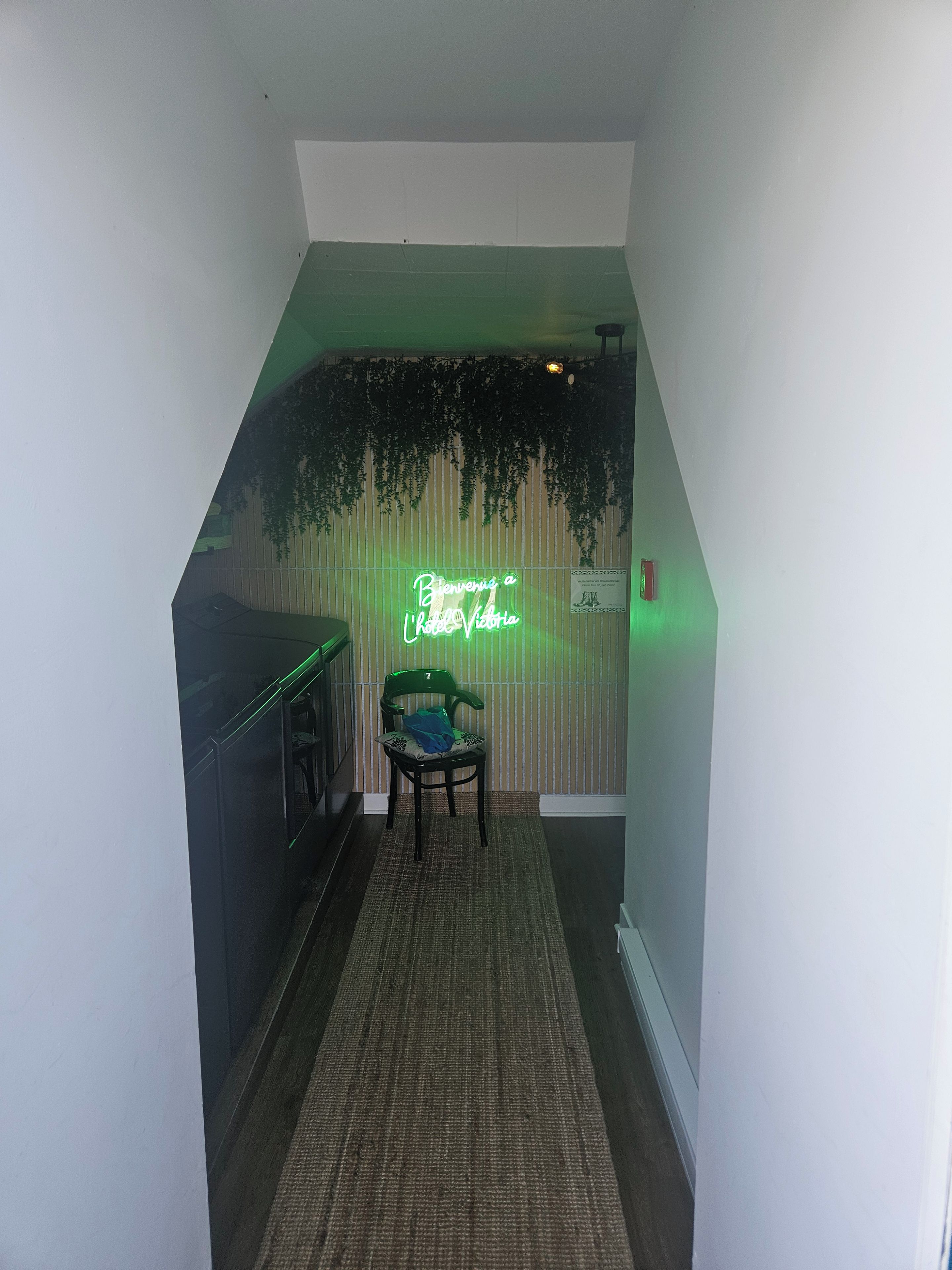 Interior entrance