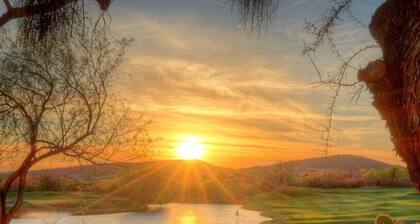 Views of Ventana Canyon Golf course and Desert Sunsets!