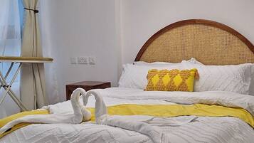 1 chambre, fer et planche Ă repasser, Wi-Fi, draps fournis