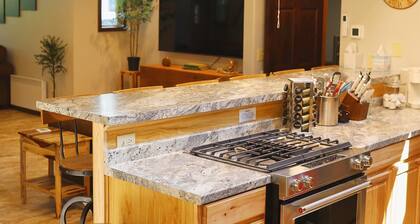 Wilderness Setting with lodge/cabin Feel.