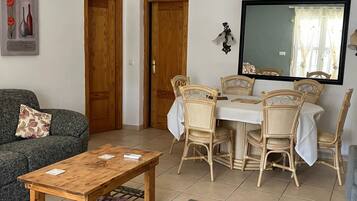 Smart TV, chimenea y libros