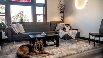 Una Smart TV, una chimenea