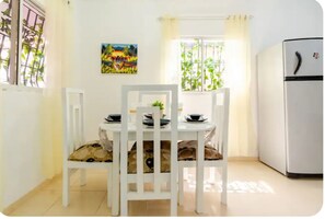 Apartment, 2 Bedrooms, Accessible, Smoking | Dining room - Escape to Puerto Plata, Cozy 2BR Loft in Las Mercedes, 5 Min From Beaches (Puerto Plata)