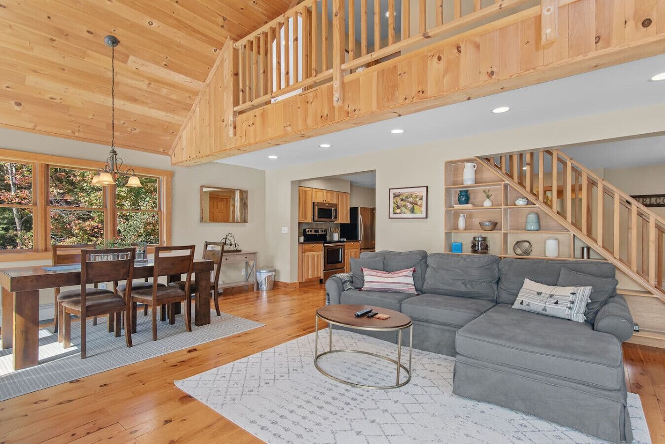 TV, fireplace, table football, ping pong