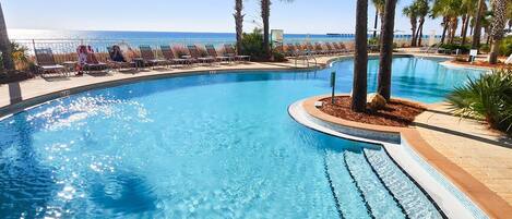 Indoor pool, a heated pool