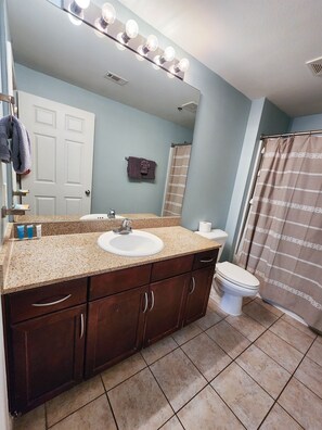 Hair dryer, towels