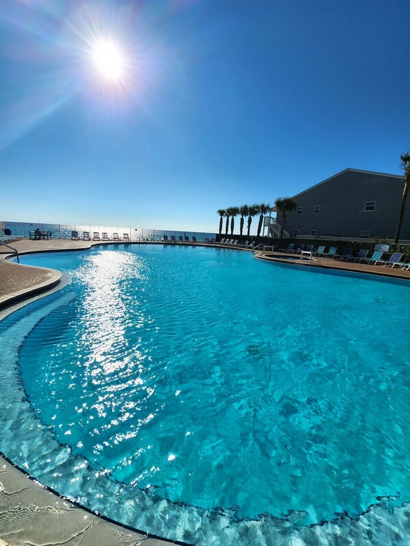 Indoor pool, a heated pool