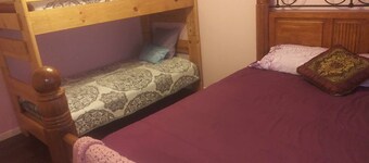 Two-bedroom house available for 6 adults.