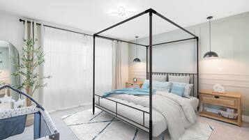 3 Schlafzimmer, Schreibtisch, Bügeleisen/Bügelbrett, Reisekinderbett