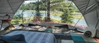 3 Secluded amazing spots on your own Private Pond