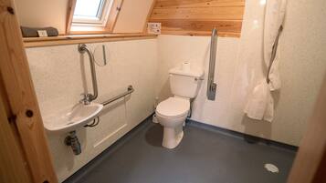 Douche, serviettes fournies