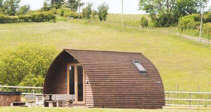 Cosy Cabin with Hot Tub in the Welsh Countryside
