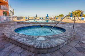 A heated pool - Reef Club 209 - Oceanview Retreat w/ Pool, Tennis & Sunset Balcony (Indian Rocks Beach)