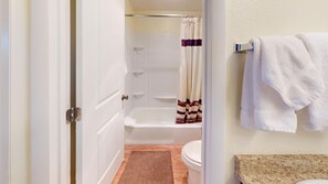 Hair dryer, towels