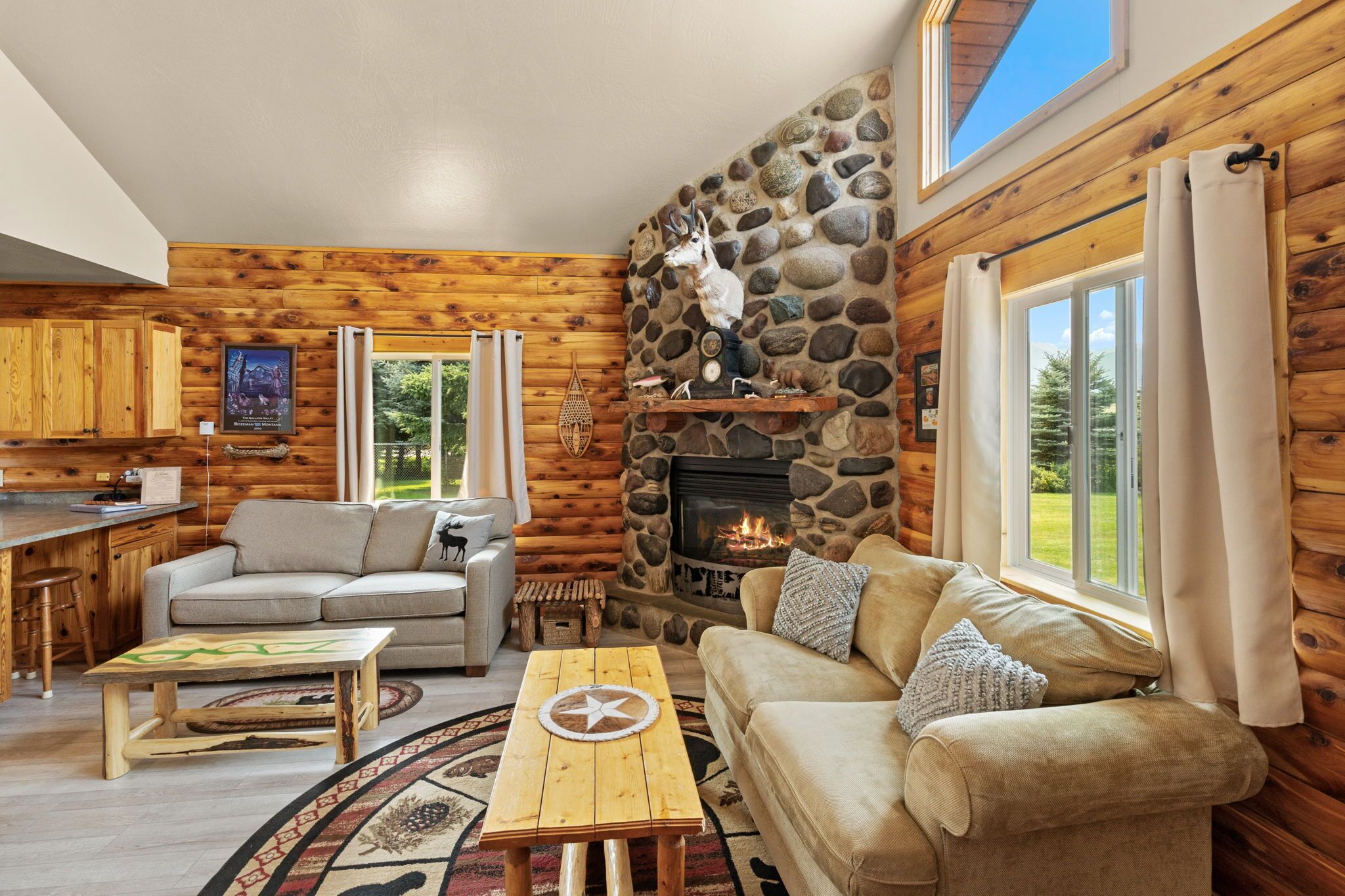 TV connectée, cheminée