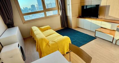 Modern Loft Apartment in Center of Seoul, 1-Minute Walk to Subway