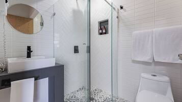 Shower, hair dryer