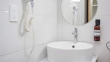 Shower, hair dryer