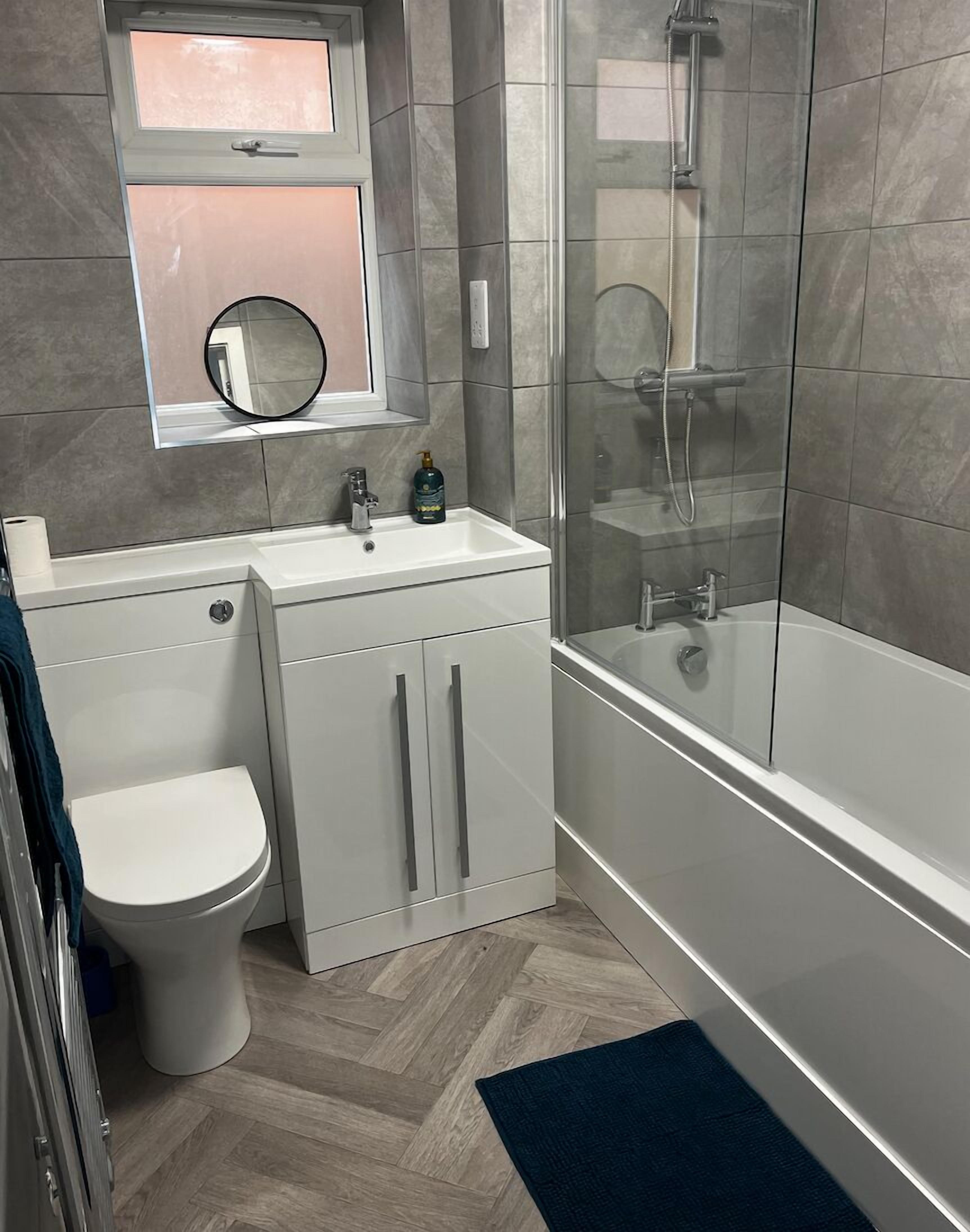 Hair dryer, towels