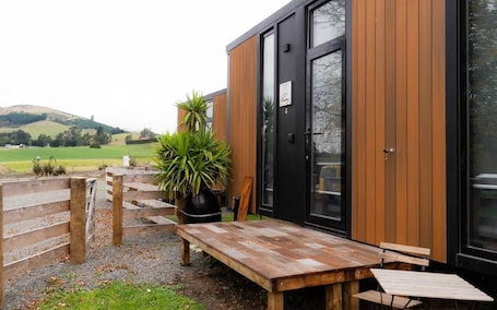 Terrace/patio. Weka Pass Cottages 4 by Tiny Away