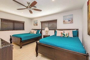 2 bedrooms, iron/ironing board, WiFi, bed sheets