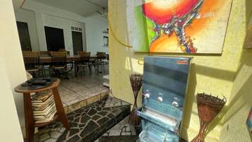 Shared fridge, microwave