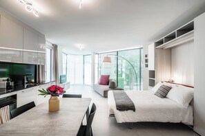Living area - Flat Iron Apartments  (Lugano)
