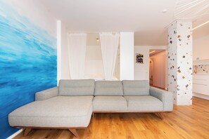 Superior Apartment, City View | Living area | Flat-screen TV - Bellavista Apartment Koper (Koper)