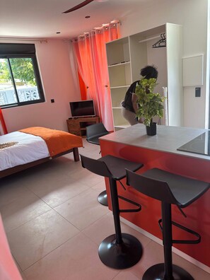 1 chambre, fer et planche à repasser, Wi-Fi, draps fournis