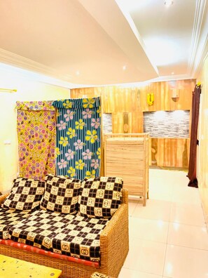 Room, 1 Bedroom, Smoking, Balcony | Living room - Room-luxury Furnished Room No1 (Bamako)