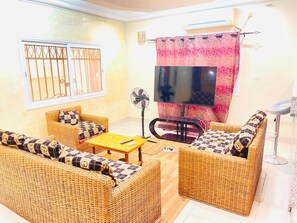 Room, 1 Bedroom, Smoking, Balcony | Living room