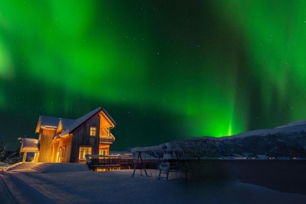 Majestic views over the fjords, mountains and the northern lights