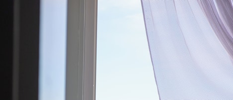 Standard Double Room, Ocean View | 1 bedroom, in-room safe, desk, blackout curtains